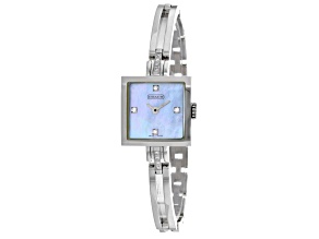 Coach 28mm Stainless Steel Bracelet Blue Mother of Pearl Dial Swiss Quartz Watch