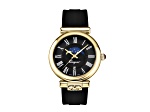 Ferragamo Ora Moonphase Watch 40MM Yellow Case White Sunray