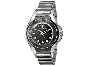 Technomarine Women's Manta Black Dial, Two-tone Stainless Steel Watch
