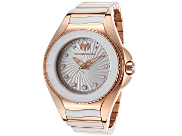 Picture of Technomarine Women's Manta White Dial, Two-tone Rose Stainless Steel Watch