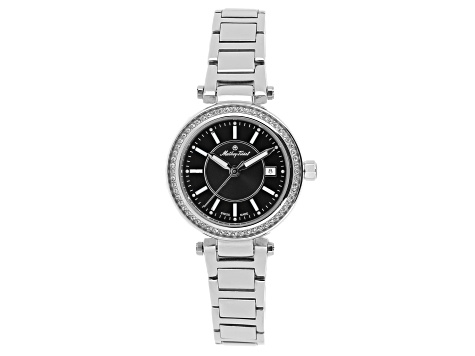 Mathey Tissot Women's Classic Black Dial Stainless Steel Watch