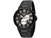 Ferre Milano Men's Classic Black Dial Black Stainless Steel Watch