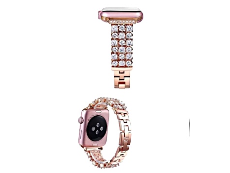 Rhinestone Apple Watch Bezel Frames - Silver & Rose Gold Amazon.com: HJINVIGOUR Luxury Full Bling Rhinestone Crystal  main image 4