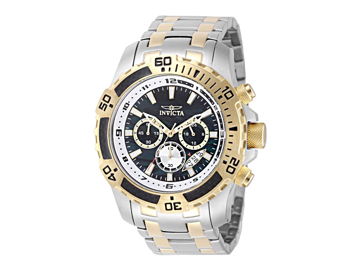 Invicta Pro Diver 51mm Black Dial Stainless Steel Band Quartz Watch