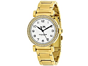 Coach Women's Madison Yellow Stainless Steel Watch