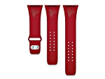 Gametime Atlanta Falcons Red Debossed Silicone Apple Watch Band (38/40mm M/L). Watch not included.