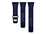 Gametime Dallas Cowboys Navy Debossed Silicone Apple Watch Band (38/40mm M/L). Watch not included.
