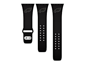 Gametime Philadelphia Eagles Debossed Silicone Apple Watch Band (38/40mm M/L). Watch not included.