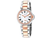 Christian Van Sant Women's Cybele White Dial, Silver-tone/Rose Stainless Steel Watch