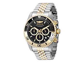 Invicta Pro Diver 43mm Black Dial Stainless Steel Band Quartz Watch