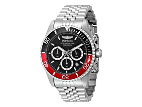 Invicta Pro Diver 43mm Black Dial Stainless Steel Band Quartz Watch