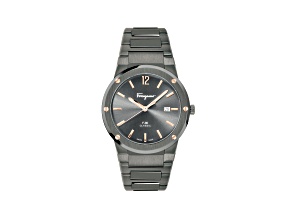 F-80 Watch 41MM Gunmetal Case Gray Sunray Dial Gunmetal Stainless Steel Bracelet