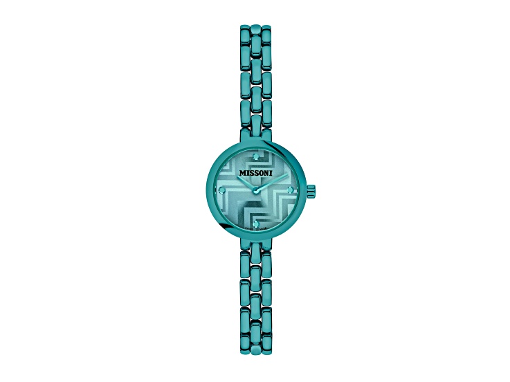 Missoni Petite Watch 25MM Green Case Green Guilloché Dial