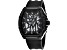 Christian Van Sant Men's Odyssey Black Dial, Black Rubber Strap Watch