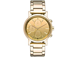 DKNY Women's Mirror Yellow Stainless Steel Bracelet Watch