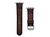 Gametime New York Giants Leather Band fits Apple Watch (42/44mm S/M Brown). Watch not included.