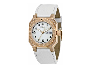 Zodiac Women's Icon Brown Leather Band Watch