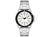 Armani Exchange Men's Classic White Dial, Stainless Steel Watch