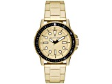 Armani Exchange Men's Classic Yellow Dial, Yellow Stainless Steel Watch