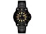 Armani Exchange Men's Classic Black Dial, Black Stainless Steel Watch