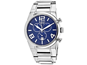 Roberto Bianci Men's Rizzo Blue Dial Stainless Steel Watch