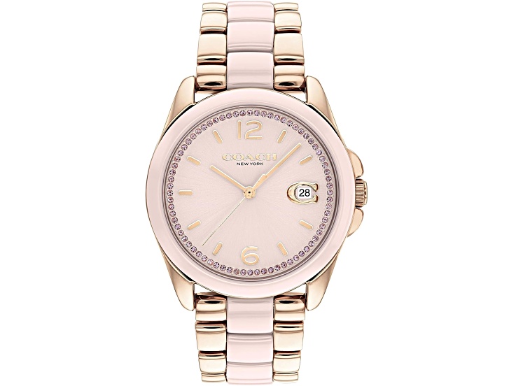 Coach Grayson 36mm Two-tone Stainless Steel Mesh Bracelet  display picture 3