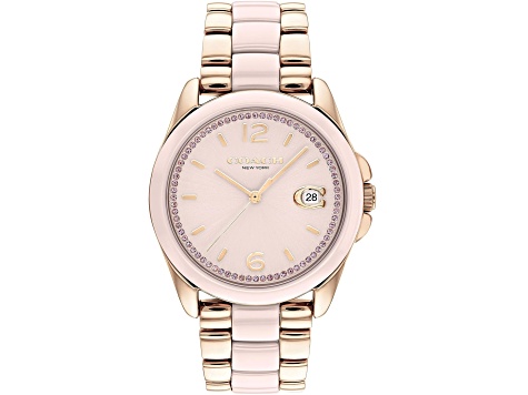 Coach Grayson 36mm Two-tone Stainless Steel Mesh Bracelet  display picture 3
