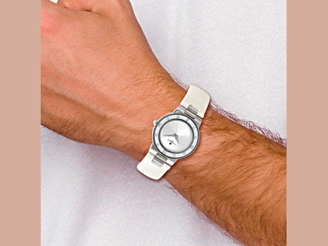 Charles Hubert Ladies Stainless White Mother of Pearl 32mm Watch Ladies Charles Hubert Stainless White Mother of Pearl 32mm  main image 2