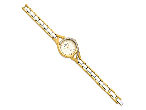 Ladies Charles Hubert Two-Tone Off-White Dial Watch - 1B817A  display picture 3