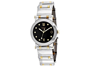 Movado Vizio 25mm Stainless Steel Bracelet with Yellow Accents Swiss Quartz Watch