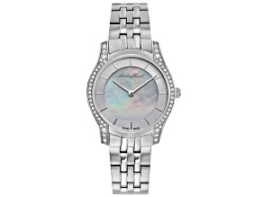 Mathey Tissot Women's Tacy White Dial, Stainless Steel Watch