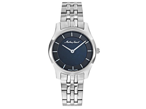 Mathey Tissot Women's Tacy Black Dial, Stainless Steel Watch