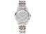 Mathey Tissot Women's Tacy White Dial, Two-tone Rose Stainless Steel Watch