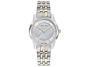Mathey Tissot Women's Tacy White Dial, Two-tone Yellow Stainless Steel Watch