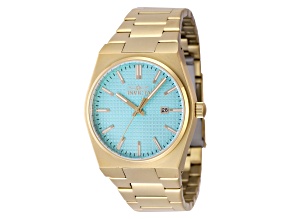 Invicta Speedway 40mm Blue Dial Yellow Stainless Steel Quartz Watch