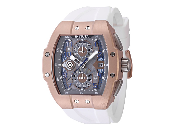 Invicta Invicta Racing 47mm White Silicone Strap Quartz Watch