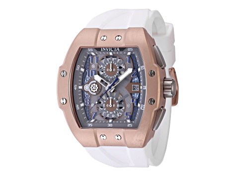 Invicta Invicta Racing 47mm White Silicone Strap Quartz Watch