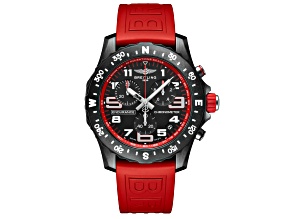 Breitling Men's Endurance Pro Red Rubber Strap Watch