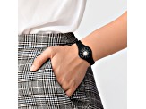 Versus Versace Fire Island Watch 39mm Black with Stainless Steel details Enamel Dial Silicone Strap