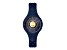 Versus Versace Fire Island Watch 39mm Blue with Gold Tone details Enamel Dial Silicone Strap