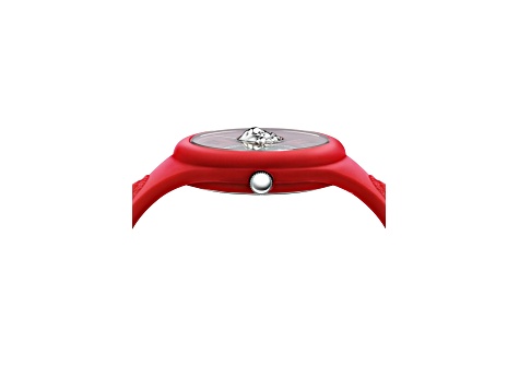 Versus Versace Womens Red Silicon Watch 39mm  Stainless Steel Details Enamel Dia Versus Versace Fire Island Watch 39mm Red with Stainless  main image 3