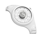 Versus Versace Fire Island Watch 39mm White with Stainless Steel details Enamel Dial Silicone Strap