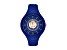 Versus Versace Fire Island Watch 39mm Blue with Rose details Enamel Dial Silicone Strap