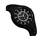 Versus Versace Fire Island Watch 39mm Black with Stainless Steel details Enamel Dial Silicone Strap