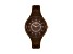 Versus Versace Fire Island Watch 39mm Brown with Rose details Enamel Dial Silicone Strap