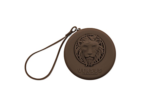 Versus Versace Fire Island Watch 39mm Brown with Rose details Enamel Dial Silicone Strap