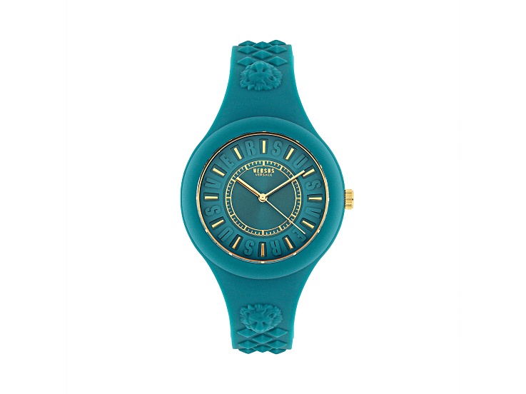 Versus Versace Fire Island Watch 39mm Green with Gold Tone  display picture 2