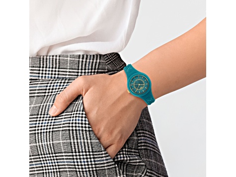 Versus Versace Fire Island Watch 39mm Green with Gold Tone  display picture 1