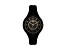Versus Versace Fire Island Watch 39mm Black with Gold Tone details Enamel Dial Silicone Strap