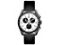Oceanaut Men's Orbit White Dial, Black Leather Strap Watch